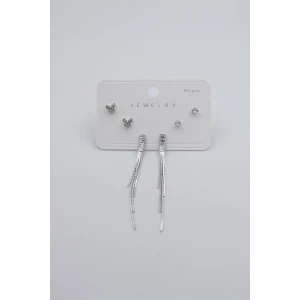 ieg™ Çoklu Set Küpe - Gümüş