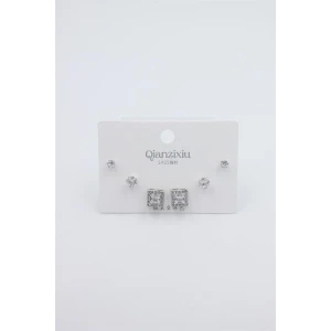 İEG Çoklu Set Küpe - Gümüş