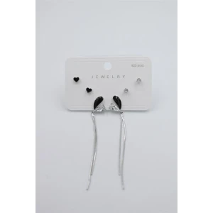 İEG Çoklu Set Küpe - Gümüş