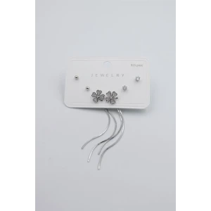 İEG Çoklu Set Küpe - Gümüş