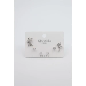 İEG Çoklu Set Küpe - Gümüş