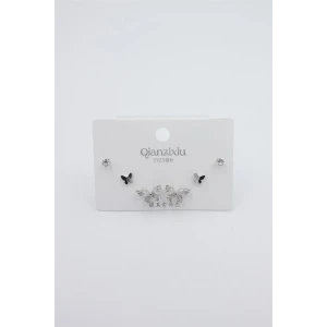 İEG Çoklu Set Küpe - Gümüş