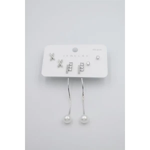 İEG Çoklu Set Küpe - Gümüş