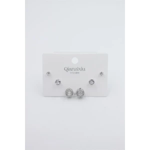 İEG Çoklu Set Küpe - Gümüş