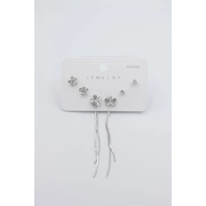 ieg™ Çoklu Set Küpe - Gümüş