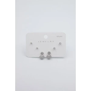 İEG Çoklu Set Küpe - Gümüş