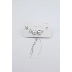 İEG Çoklu Set Küpe - Gümüş