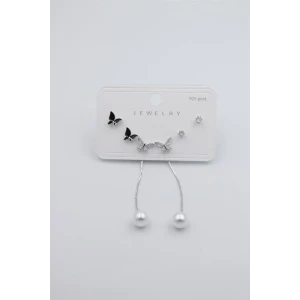 İEG Çoklu Set Küpe - Gümüş