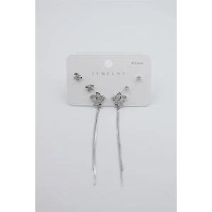 İEG Çoklu Set Küpe - Gümüş