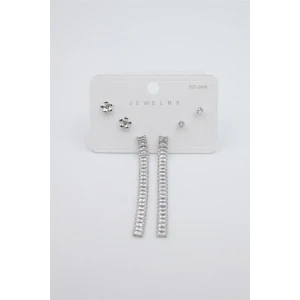 İEG Çoklu Set Küpe - Gümüş