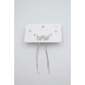 İEG Çoklu Set Küpe - Gümüş