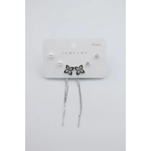 İEG Çoklu Set Küpe - Gümüş