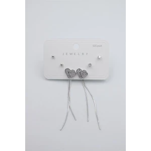 İEG Çoklu Set Küpe - Gümüş