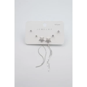 İEG Çoklu Set Küpe - Gümüş