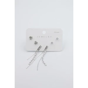 ieg™ Çoklu Set Küpe - Gümüş