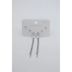 İEG Çoklu Set Küpe - Gümüş