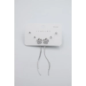 İEG Çoklu Set Küpe - Gümüş