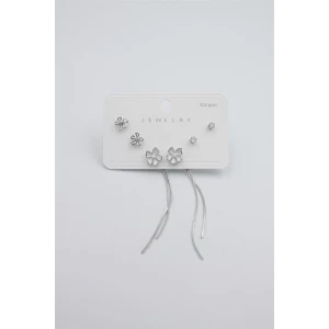 İEG Çoklu Set Küpe - Gümüş