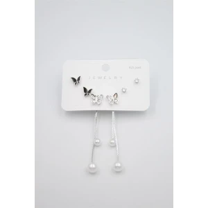 ieg™ Çoklu Set Küpe - Gümüş