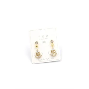 ieg™ Çoklu Taşlı Küpe - Altın