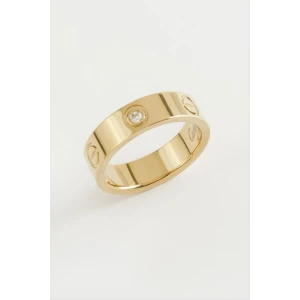 ieg™ Crt Taşlı Lüks Çelik Yüzük 5 mm