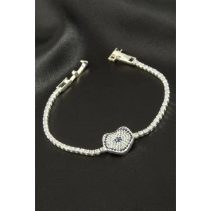 ieg™ Dalgalı Oval Zirkon Taşlı Çocuk Bileklik 16 cm