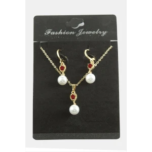 ieg™ Damla İnci Zirkon Taşlı Set Kolye