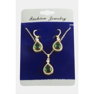 ieg™ Damla Zirkon Taşlı Set Kolye