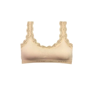 ieg™ Dantel Nakış İşlemeli Pedli Bambu Kadın Büstiyer Ten