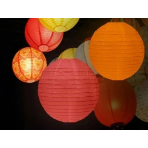 ieg™ Dekoratif Çin Feneri – Kağıt Lamba - Beyaz - Dev Boy