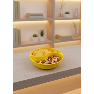 ieg™ Dekoratif Sarı Çerezlik Kase 4’lü Set 3x12 cm