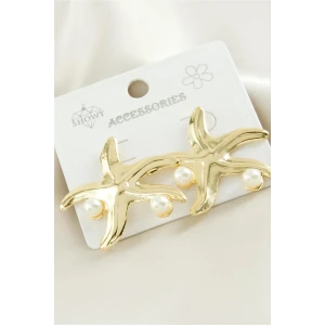 ieg™ Deniz Yıldızı Metal İnci Küpe