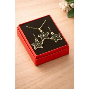 ieg™ Deniz Yıldızı Mineli Kutulu Kolye Set
