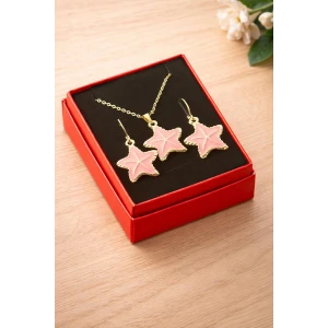 ieg™ Deniz Yıldızı Mineli Kutulu Kolye Set