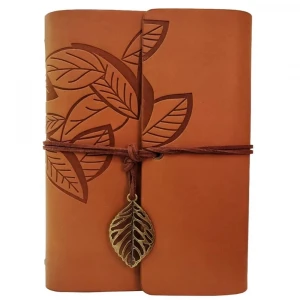 ieg™ Deri Yaprak Desenli Defter