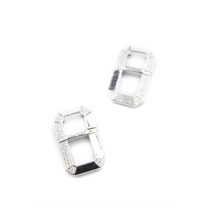 ieg™ Dikdörtgen Küpe - Gümüş