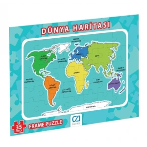ieg™ Dünya Haritası Frame Puzzle 35 Parça