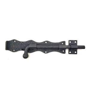ieg™ Eco Lounge Antika Tarz Dekoratif Pirinç Dövme Kapı Sürgüsü - 20cm, Oksit