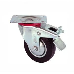 ieg™ Eco Lounge Servis Tekeri - Tablalı Frenli Siyah Döner - Çap 80 mm