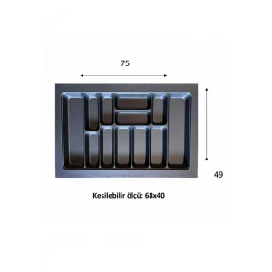 ieg™ Eco Lüx Modül Kaşıklık Antrasit 76x49 Cm -ACERO-20357