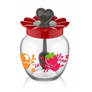 İEG Frutta Kaşıklı Kavanoz 370 Cc -C-00181