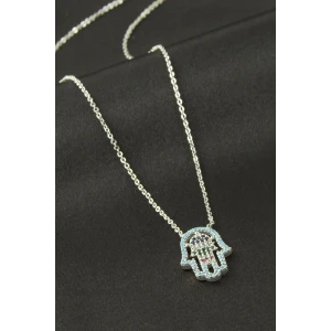ieg™ Ftm Ana Eli Zirkon Taşlı Kolye