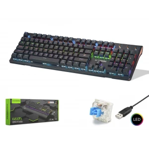 G605 Gaming Mekanik Rgb Klavye Blue Switch - Siyah