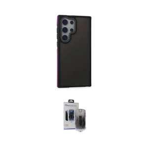 ieg™ Galaxy S24 Ultra Kılıf Eksen Işık - Siyah Vanessa Magic Hayalet Cam
