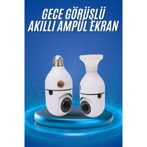 ieg™ Gece Görüşlü Akıllı Dönebilen Ev Kamerası Ampül Kamera