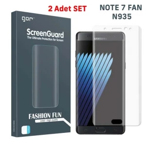 ieg™ Gor Galaxy Note 7 Fan 3d Kavisli Darbe Emici Full Ekran Koruyucu 2 Adet Set