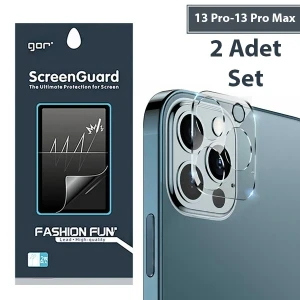 ieg™ Gor İphone 13 Pro 13 Pro Max 3d Tempered Cam Kamera Koruyucu 2adet Set