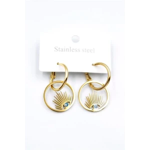 ieg™ Göz Çelik Halka Küpe - Altın