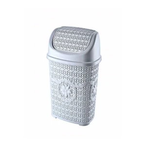 ieg™ Gri Örgülü Çöp Kovası -ASD038