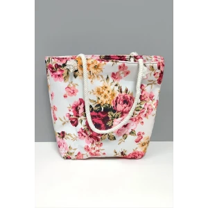 ieg™ Gül Desenli Plaj Çantası
